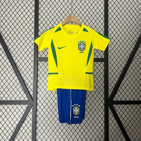 BRAZIL HOME JERSEY 2002 FOR CHILDREN