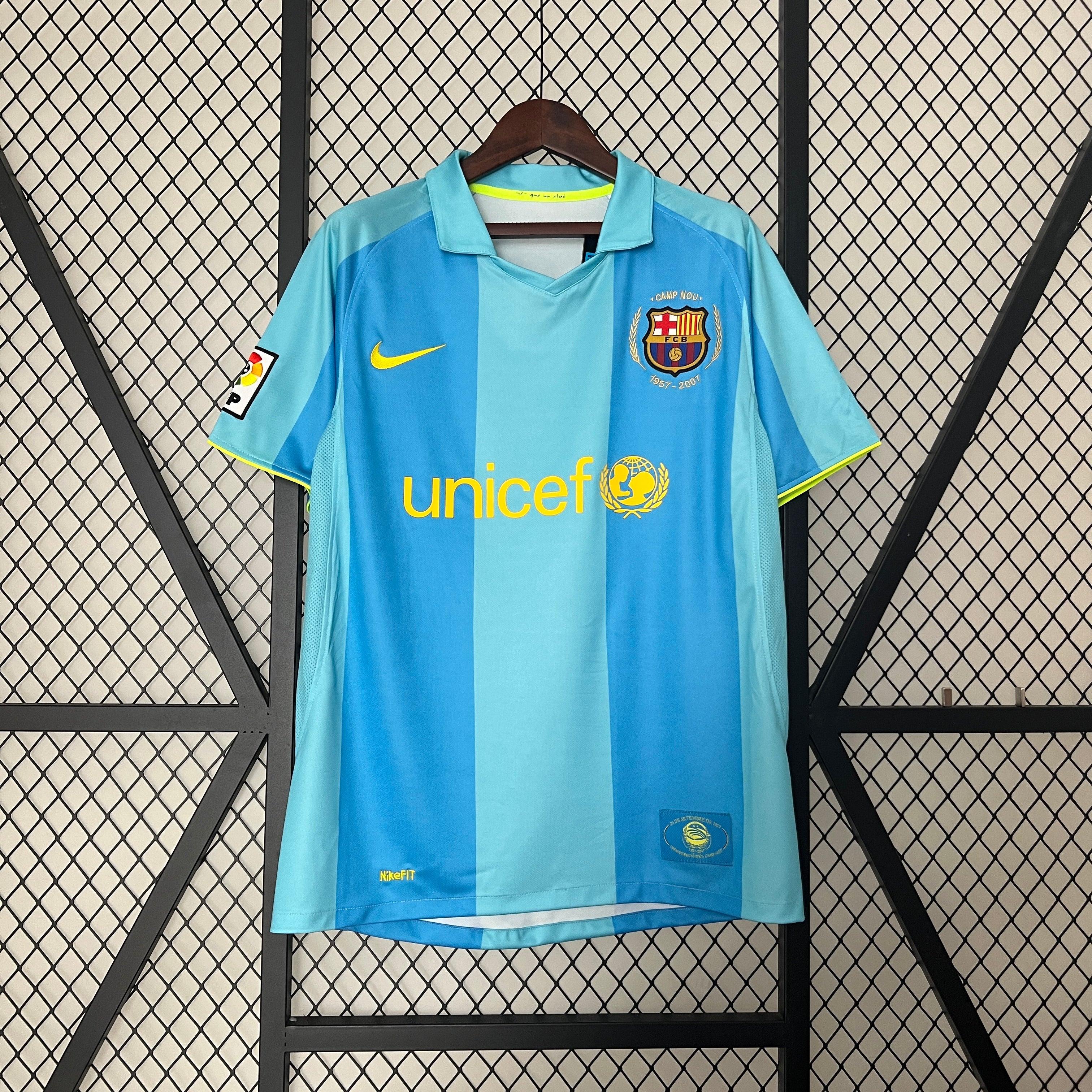 BARCELONA 2007 - 2008 AWAY JERSEY – retrokitshop.com