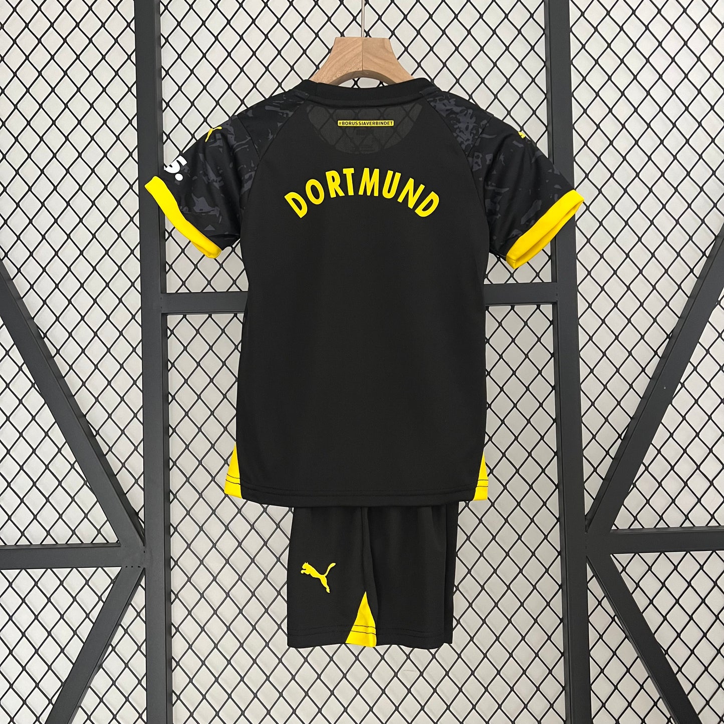 BORUSSIA DORTMUND 2023 - 2024 AWAY JERSEY FOR CHILDREN