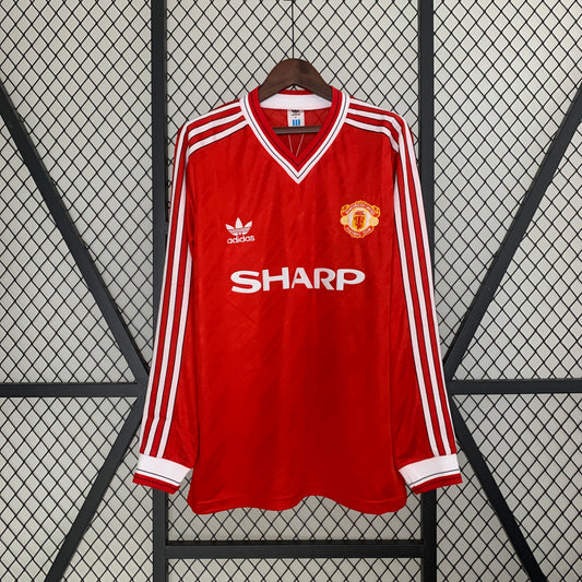 MANCHESTER UNITED 1982 - 1984 HOME JERSEY LONG SLEEVED
