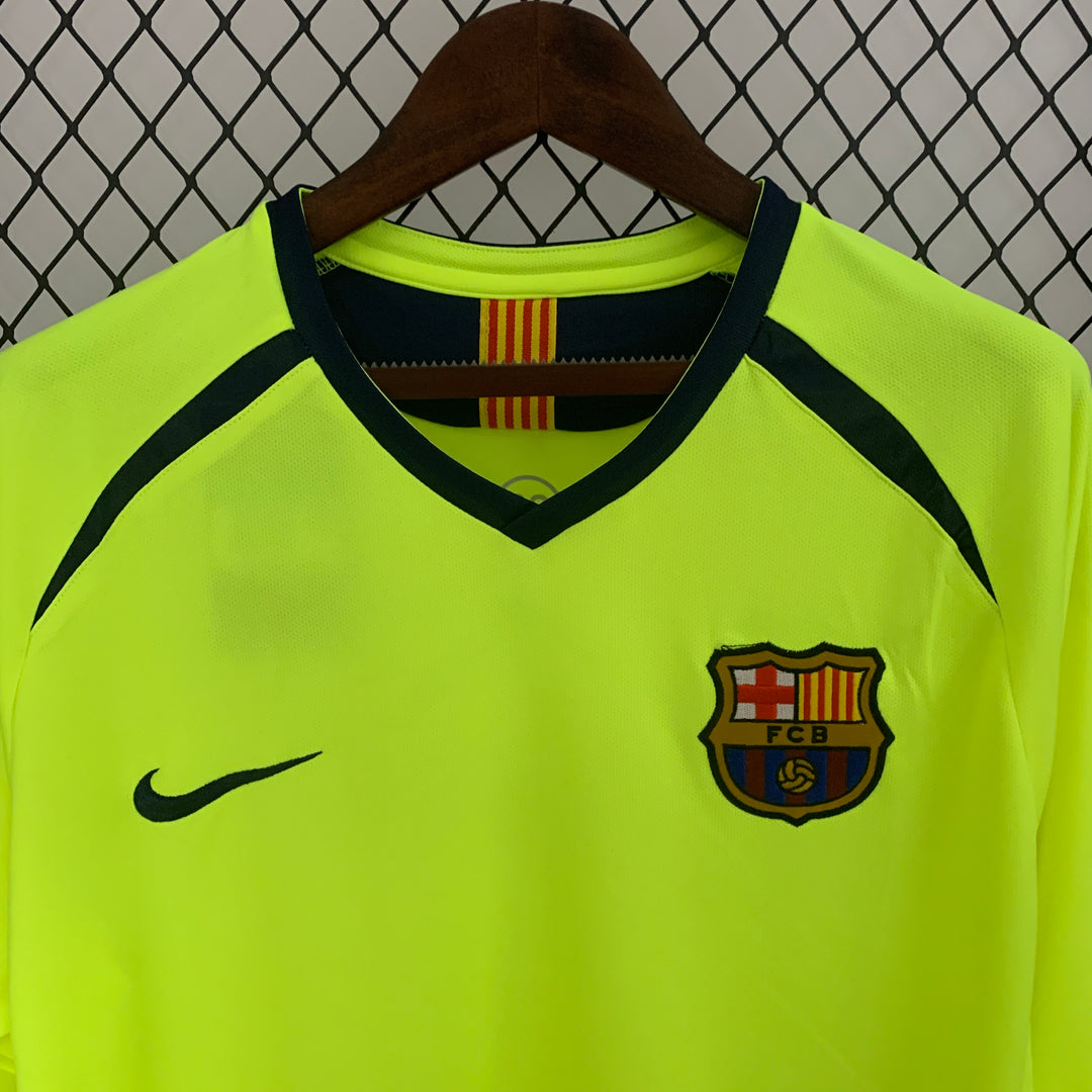 BARCELONA 2005 - 2006 AWAY JERSEY LONG SLEEVED