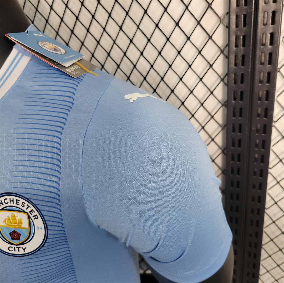 MANCHESTER CITY 2023 - 2024 HOME JERSEY PLAYER EDITION