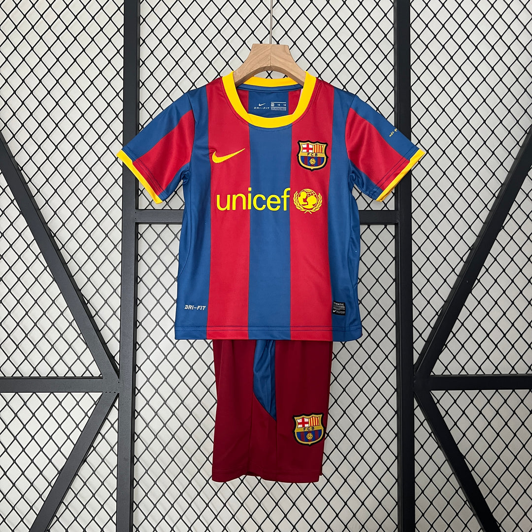 BARCELONA 2010 - 2011 HOME JERSEY FOR CHILDREN