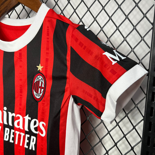 AC MILAN 2024 - 2025 HOME JERSEY FOR CHILDREN