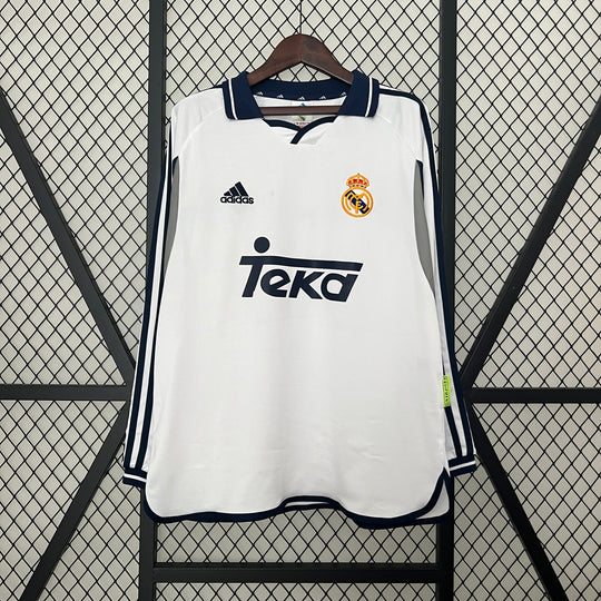 REAL MADRID 2000 - 2001 HOME JERSEY LONG SLEEVED