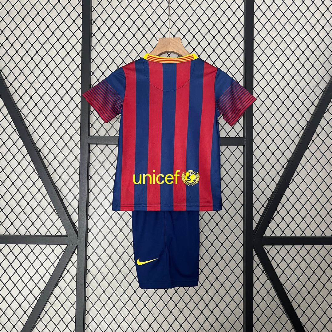 BARCELONA 2013 - 2014 HOME JERSEY FOR CHILDREN