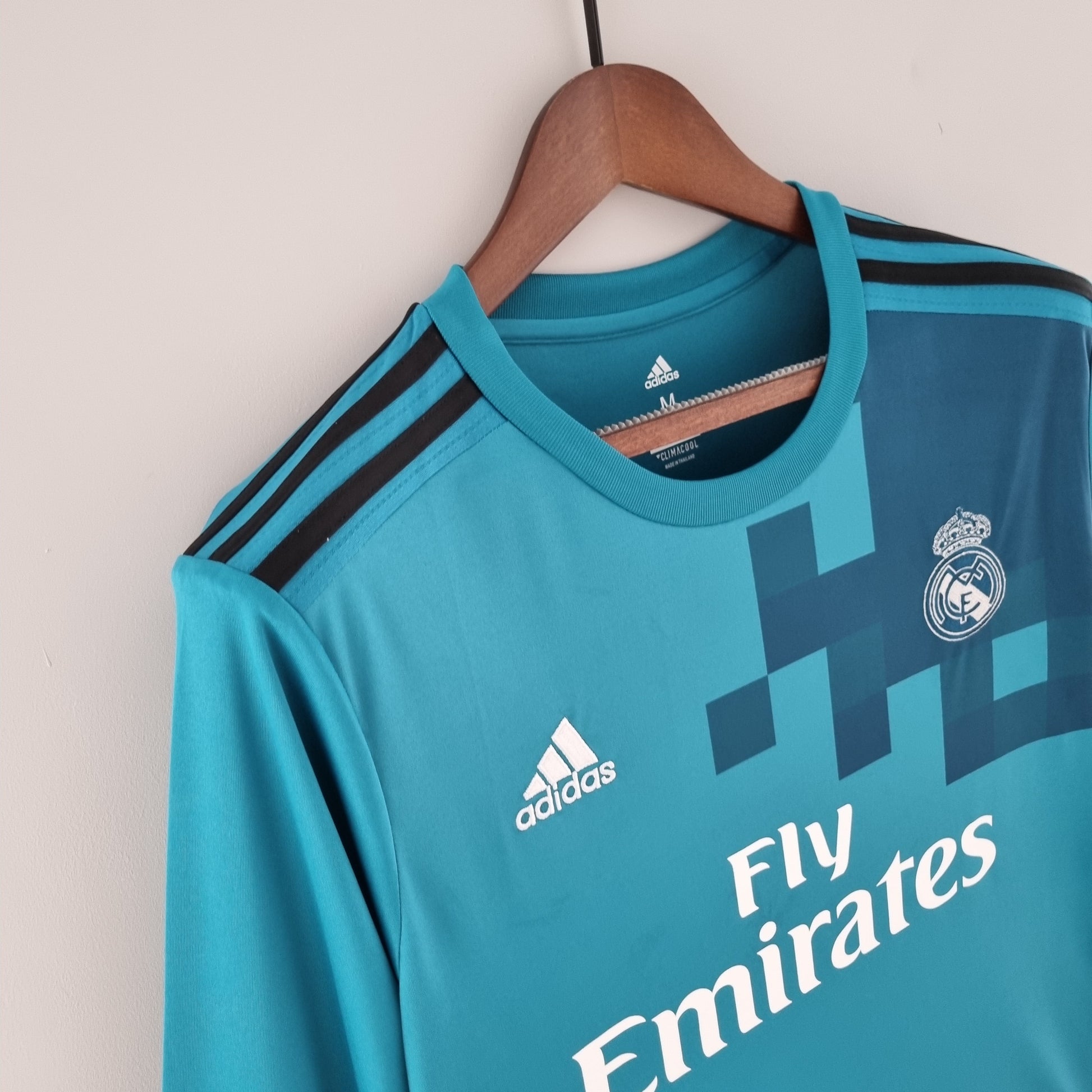 ADIDAS REAL MADRID 2018 3RD JERSEY teal blue