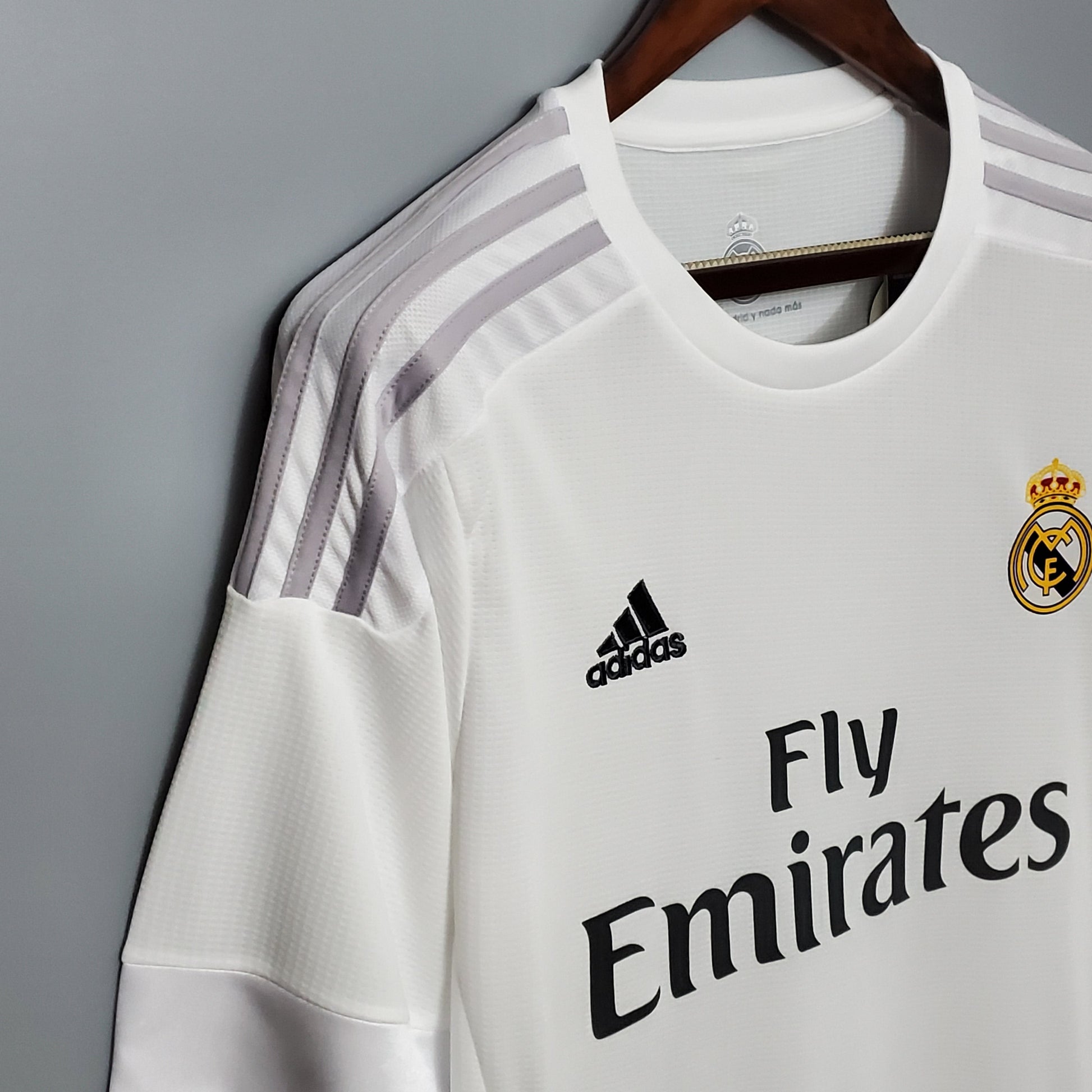 adidas Men's Real Madrid 15/16 Champions Home Jersey White/Clear