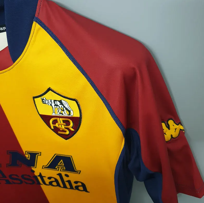 AS ROMA 2000 - 2001 HOME JERSEY – retrokitshop.com AS ROMA 2000 - 2001 HOME JERSEY – retrokitshop.com