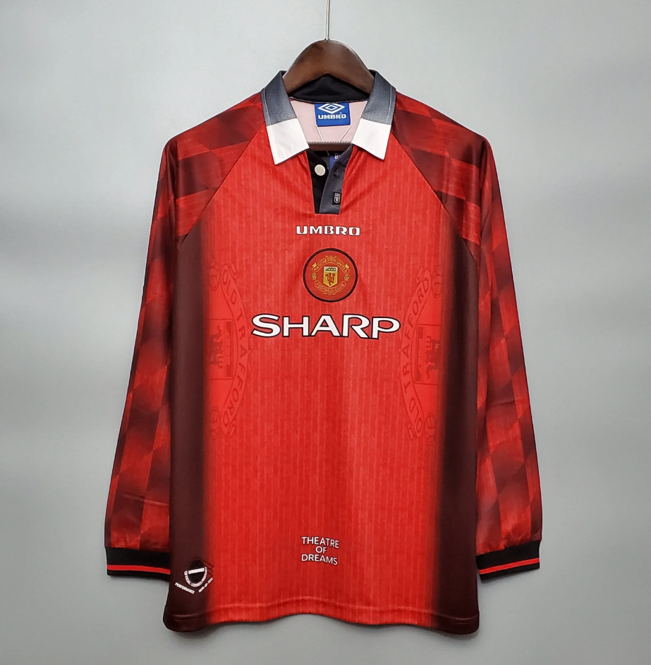 MANCHESTER UNITED 1996 - 1997 HOME JERSEY LONG-SLEEVED