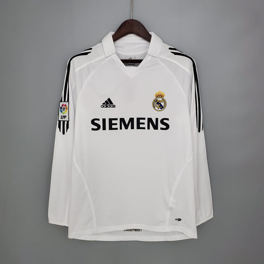 REAL MADRID 2005 - 2006 HOME JERSEY LONG-SLEEVED