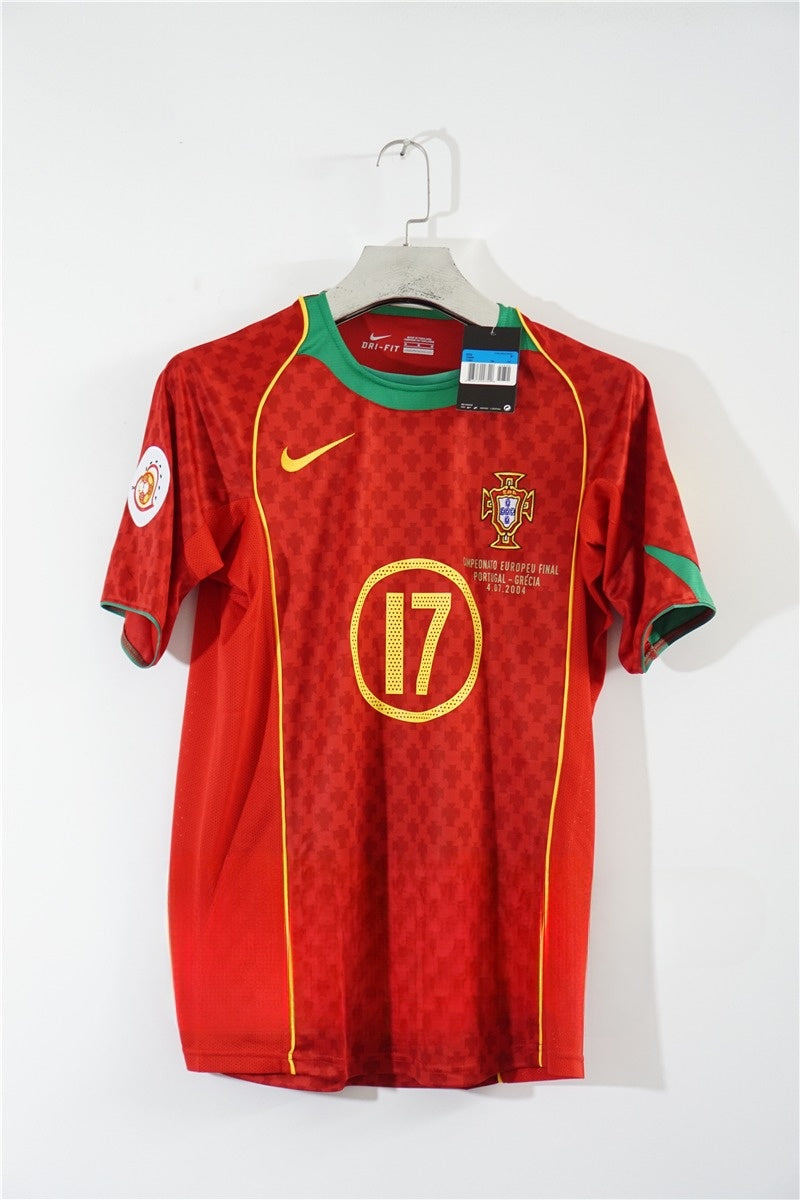 PORTUGAL 2004 FINAL HOME JERSEY