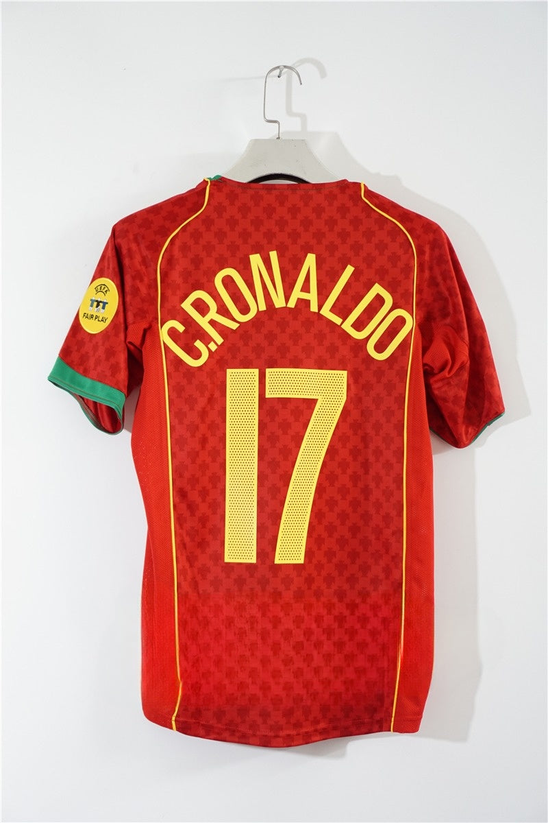 PORTUGAL 2004 FINAL HOME JERSEY